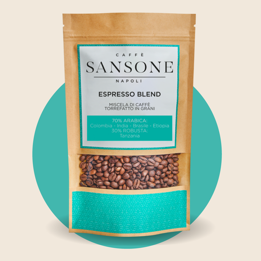 Espresso Blend, 70% Arabica e 30% Robusta