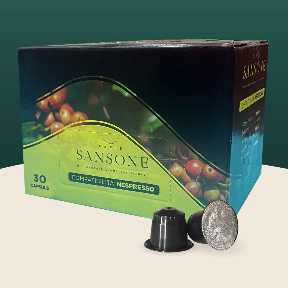 30 Capsule caffè Sansone compatibili con Nespresso