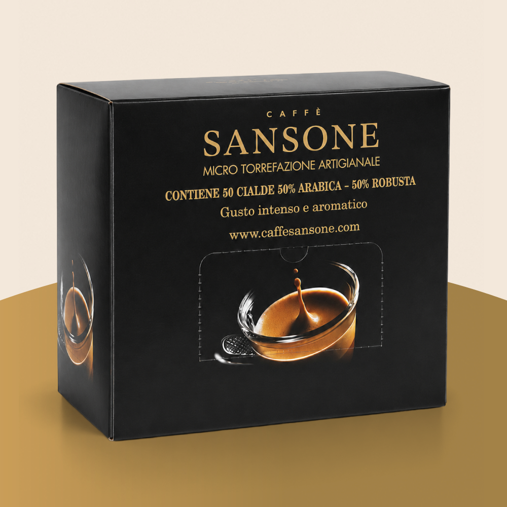50 Biodegradable ESE 44mm Coffee Pods - 70% Arabica 30% Robusta Blend
