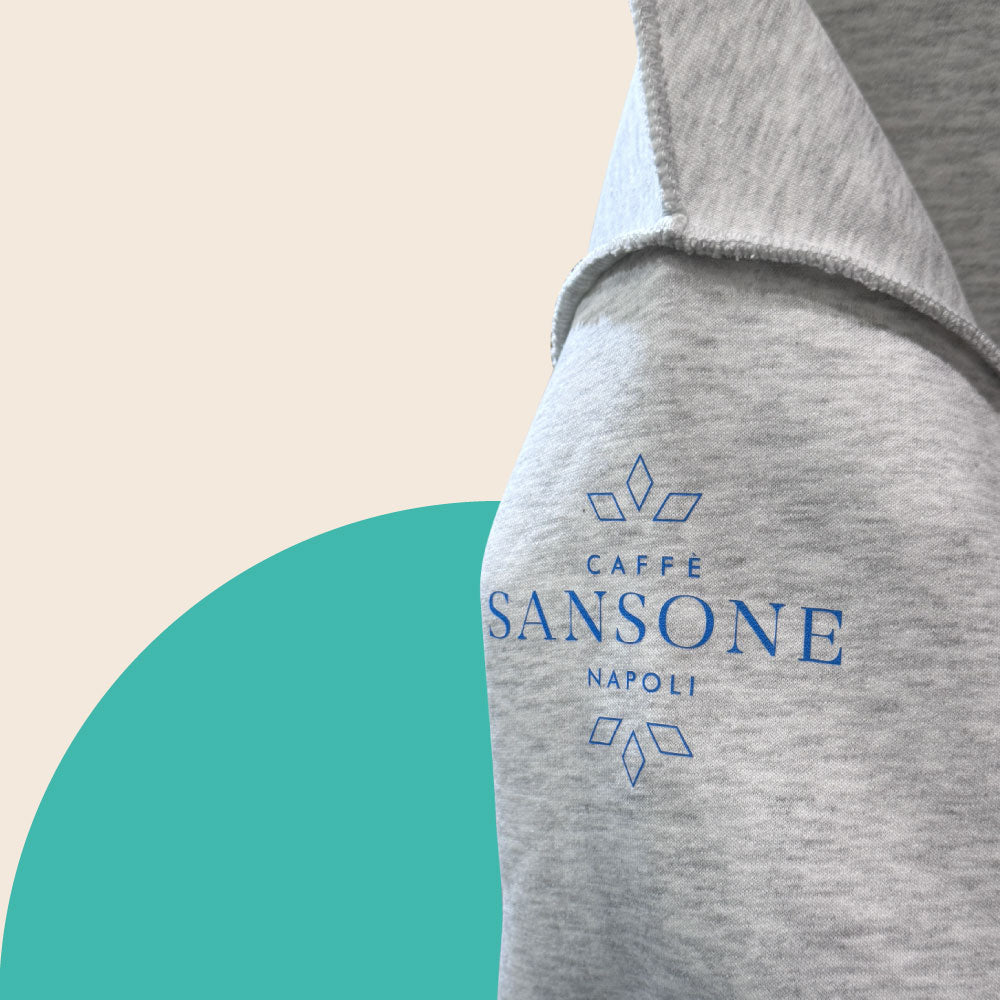 Felpa grigia F*ck Bad Coffee