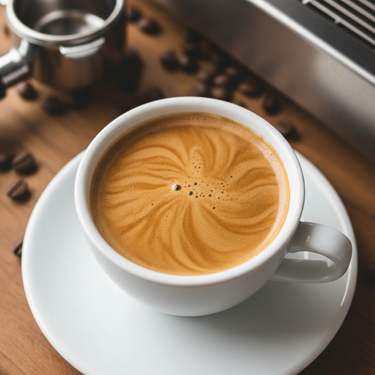 Crema espresso vista dall'alto - texture vellutata